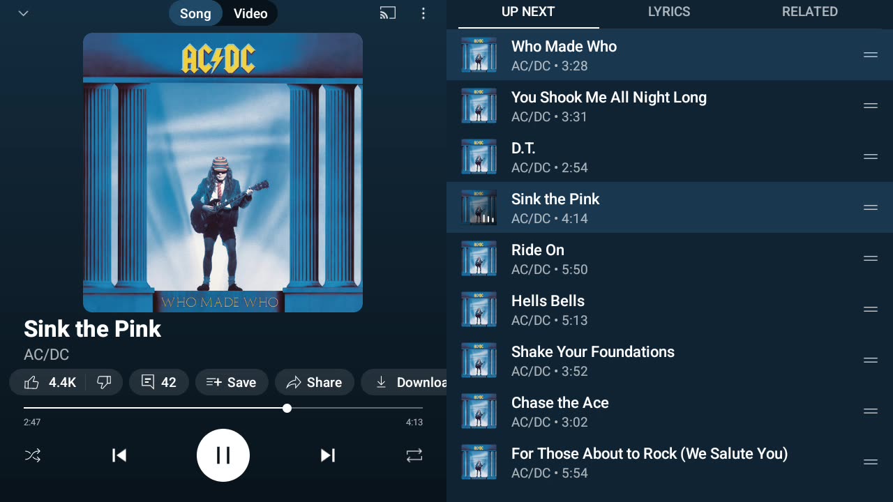 AC/DC Who Made Who Full Album