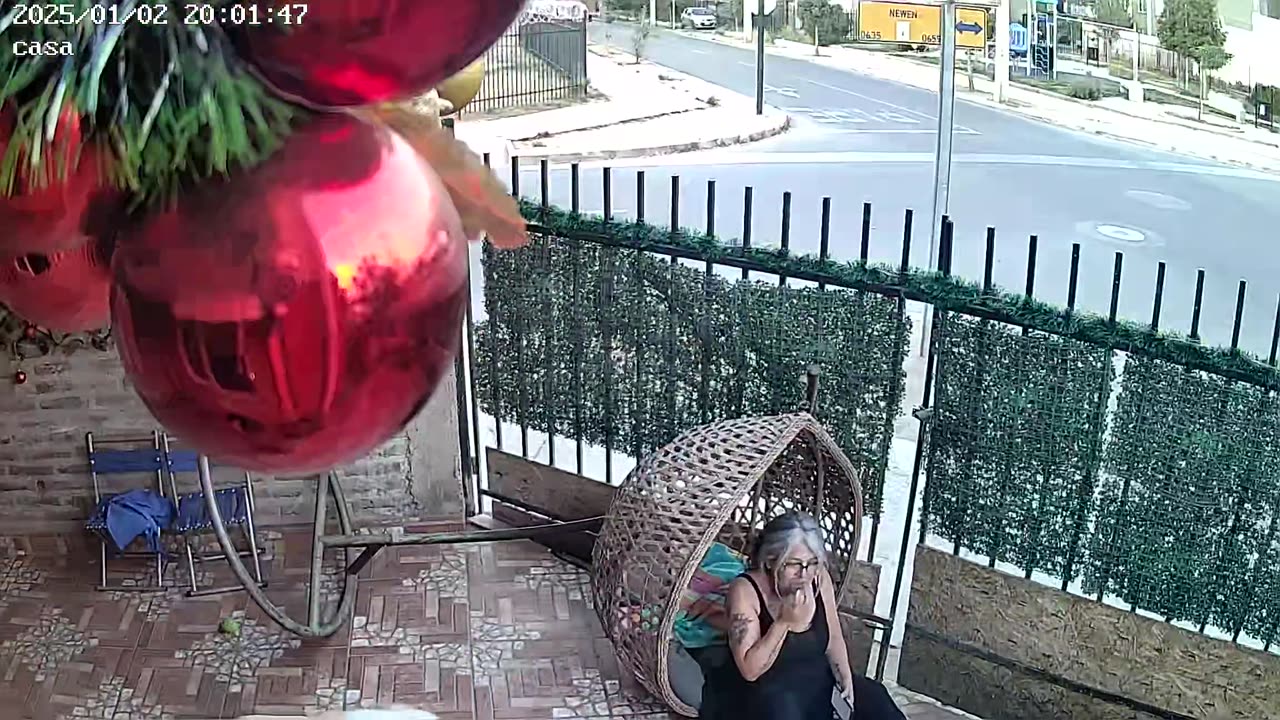 Hanging Chair Falls Over When Woman Sits Down