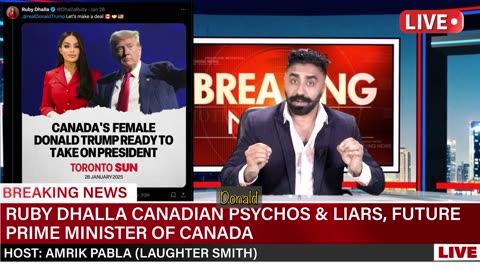 Ruby Dhalla Canadian Psychos and Liars Race for Prime Minister - COMEDY