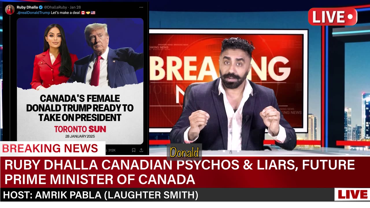 Ruby Dhalla Canadian Psychos and Liars Race for Prime Minister - COMEDY