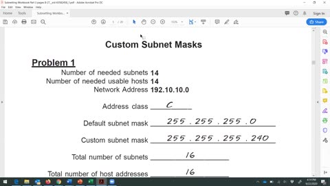 Subnetting - Binary - Equations - Custom Masks