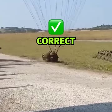 How NOT to Land With a Parachute 😨 – Epic Parachute Fail! #Shorts