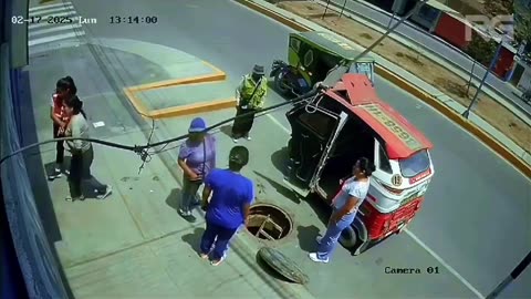 Woman Falls in Hidden Hole After Taxi Ride!