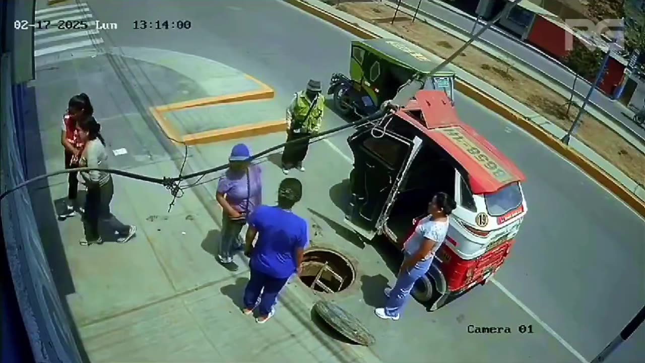 Woman Falls in Hidden Hole After Taxi Ride!