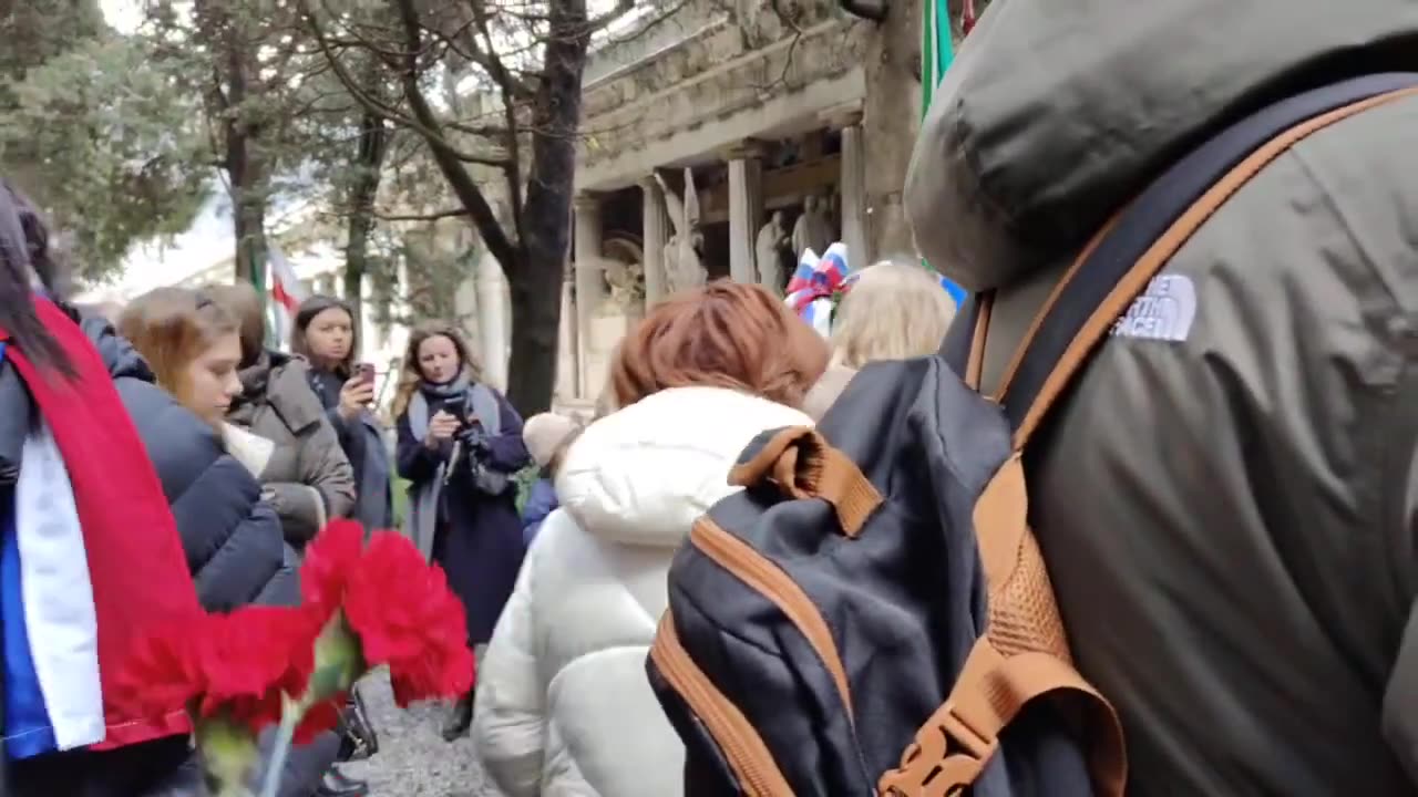 COMMEMORAZIONE DEL PARTIGIANO EROE NAZIONALE DI'ITALIA E DELL'URSS FEDOR POLETAEV-CIMITERO STAGLIENO