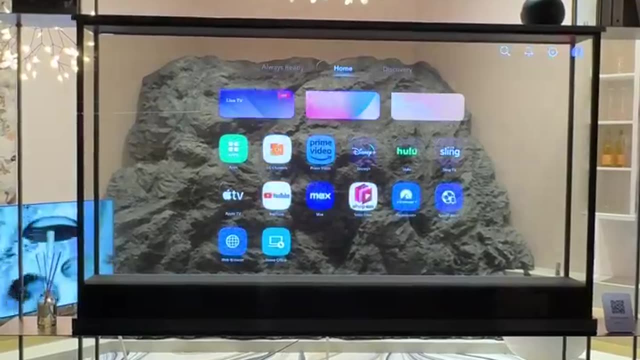 LG unveiled their new transparent TV