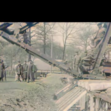 French Boirault anti-barbed wire machine 1917 innovation #Colourized footage 🇫🇷 🎥