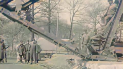 French Boirault anti-barbed wire machine 1917 innovation #Colourized footage 🇫🇷 🎥