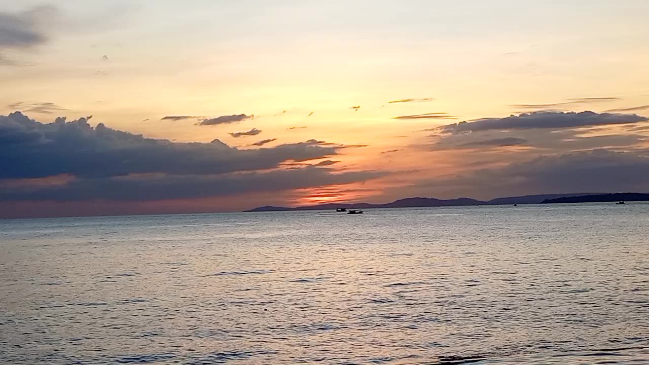 Sunset Beach in Cambodia