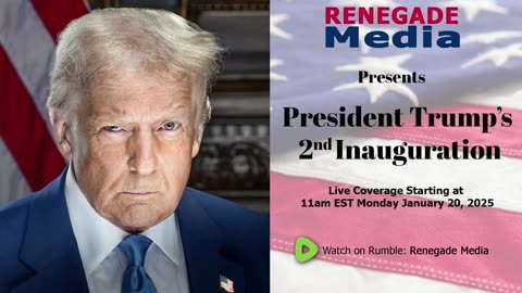 President Donald J. Trump's Inauguration Special Live Broadcast! Follow This Channel