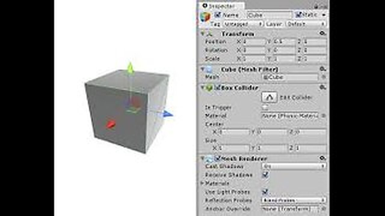 3. Unity project: Transform Component and GameObject Window