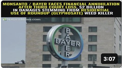Monsanto / Bayer faces financial annihilation after third court loss