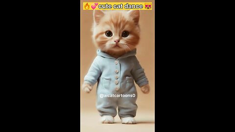 🔥💞 cute cat dance😻#cat #dance #trending #carshorts #cartoon #cute #fun #viral #viralvideo #rumble