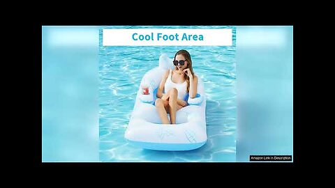 Inflatable Pool Lounger Float Adult BAIAI Tanning Pool Lounger Float with Cup Review