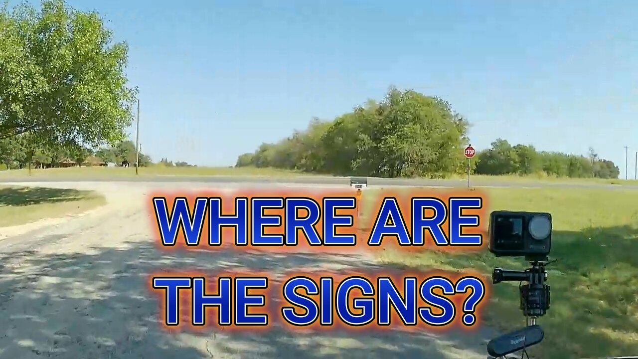 WHY ARE THERE NO SIGNS?