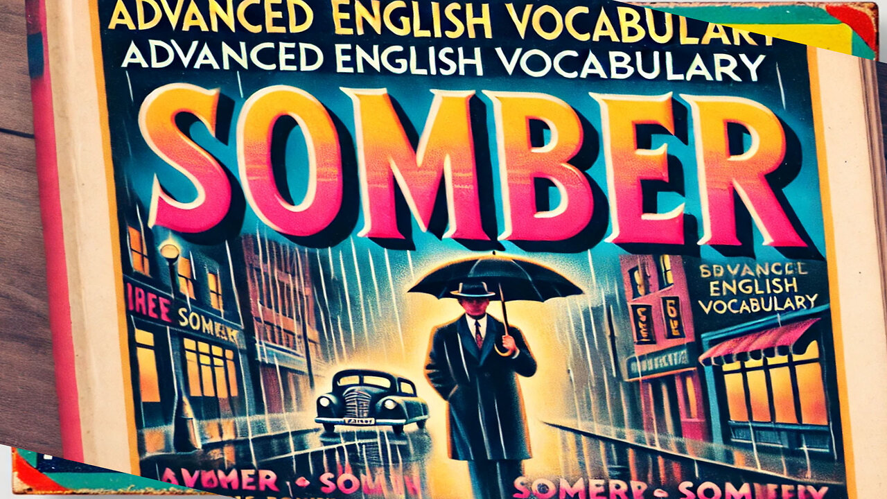 Vocabulary and Pronunciation "SOMBER" with WITH TAG QUESTIONS Advanced English