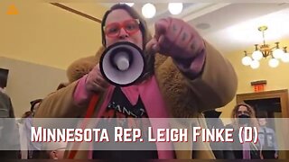 Rep. (D) Leigh Finke just incited a mob to storm the Minnesota House to block Republican control.