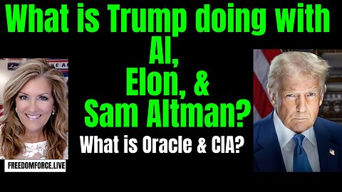 What is Trump doing with AI, Elon, & Sam Altman? Oracle? 1-23-25