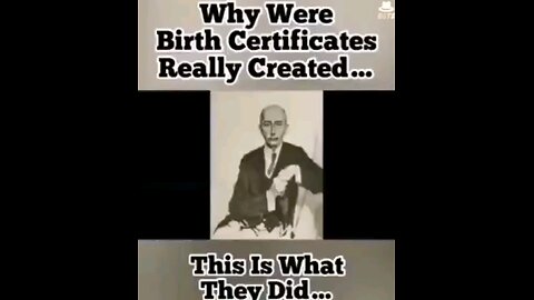 Why Your Birth Certificate is Your Slave Document