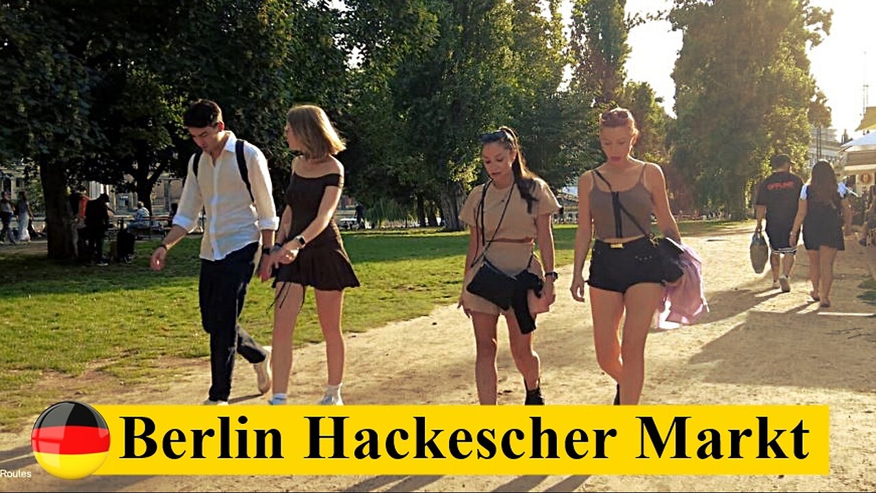 BERLIN 4K Summer Walking Tour 🇩🇪 Hackescher Markt