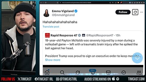 Liberal Pundit MOCKS Young Girl INJURED By Male Trans Athlete, Majority Report Host ROASTED As EVIL