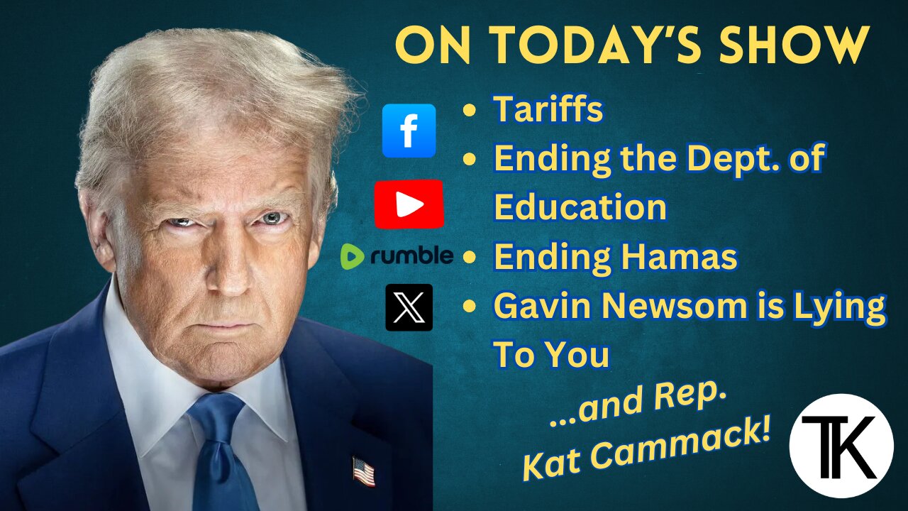 Tariffs. Hamas. Ending the Dept. of Ed. Plus Rep. Kat Cammack of Florida