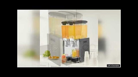 VEVOR Commercial Beverage Dispenser 10L x 2 Tanks Cold Juice Ice Drink Review