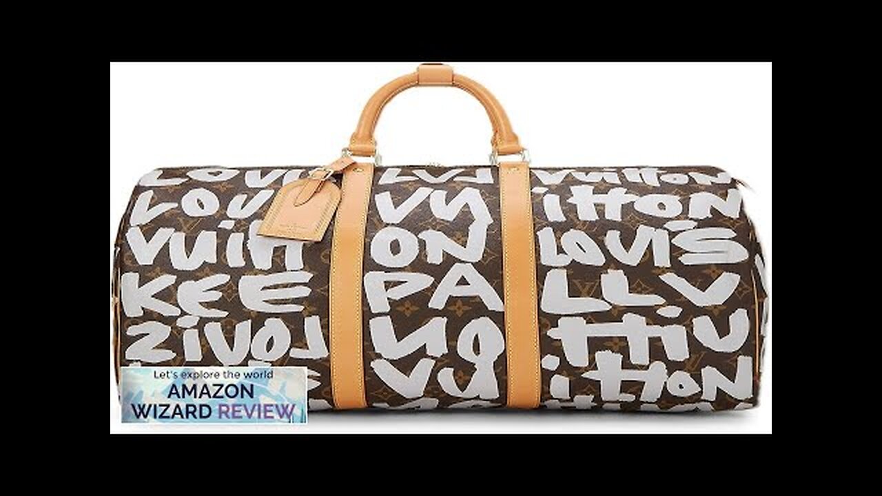 Louis Vuitton Pre-Loved Stephen Sprouse x Louis Vuitton Grey Monogram Graffiti Keepall 50 Review