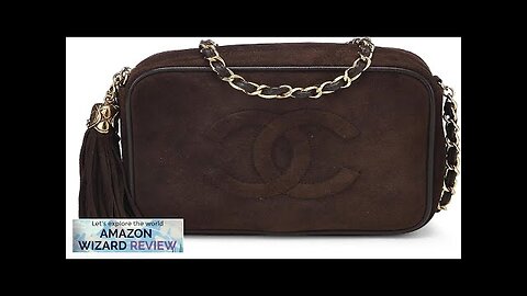 CHANEL Pre-Loved Brown Suede Camera Bag Mini BrownClassic brown suede Camera Bag featuring Review