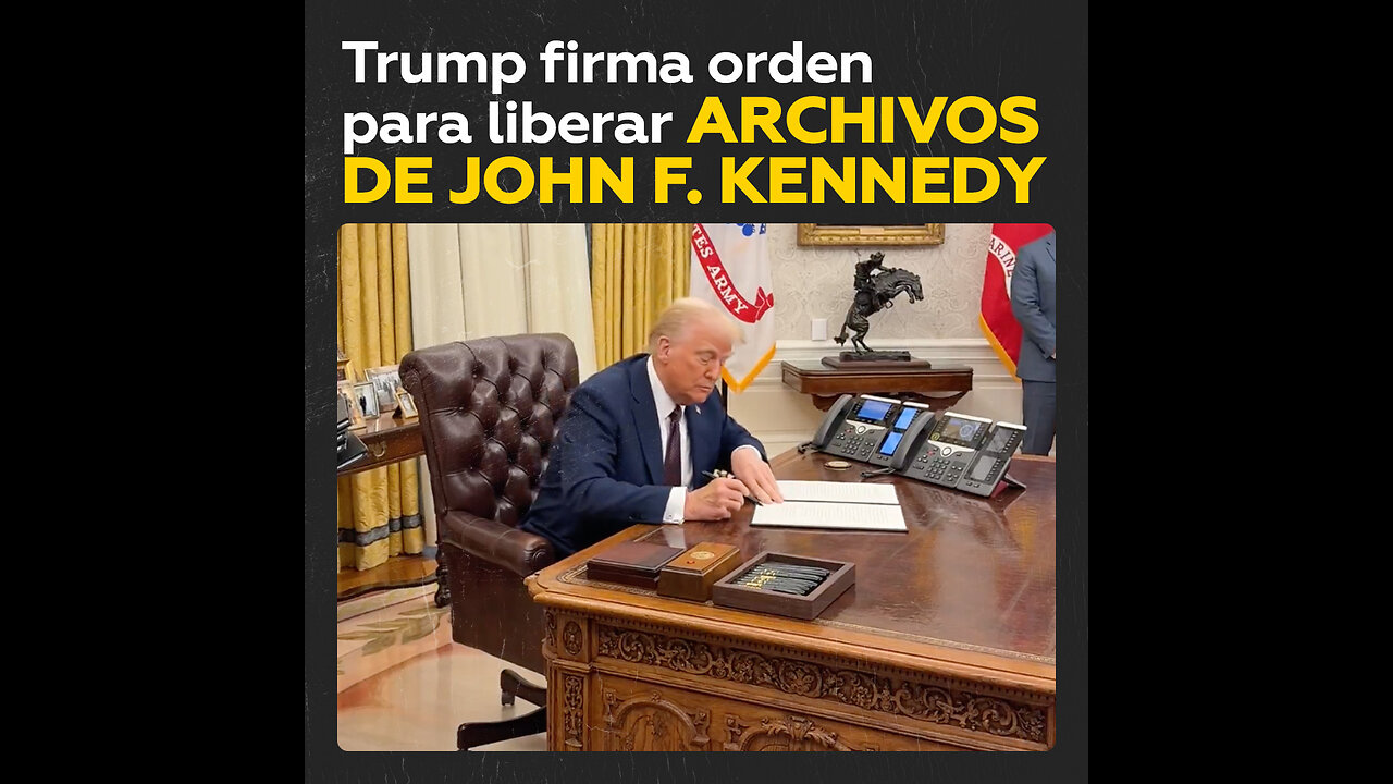 Trump ordena desclasificar documentos del asesinato de John F. Kennedy