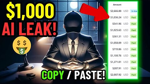 LEAKED AI Passive Income Side Hustle I Use To Make Money Online FAST ($1,000+ DAILY!)