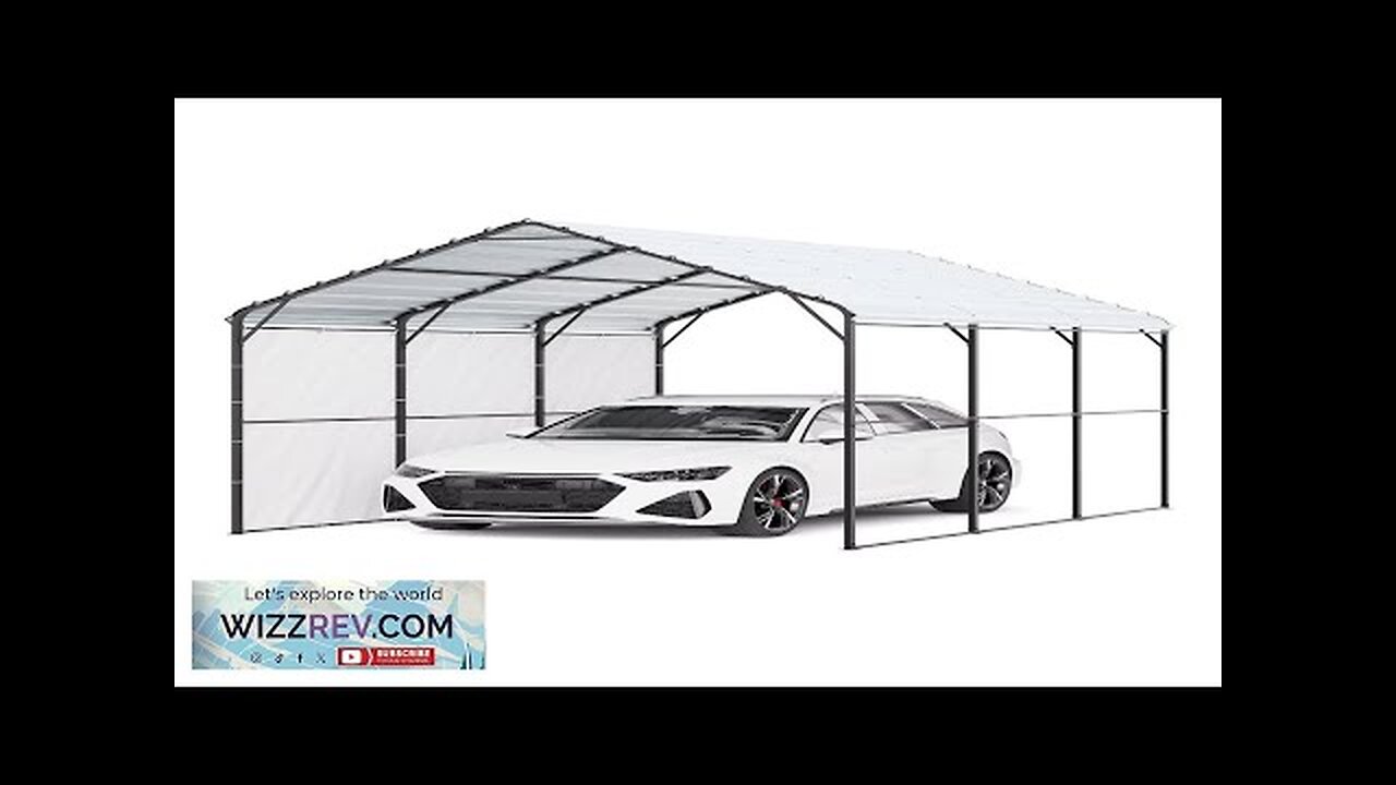 VEVOR 10' x 15' Metal Carport Heavy Duty Outdoor Car Shelter Garage Review