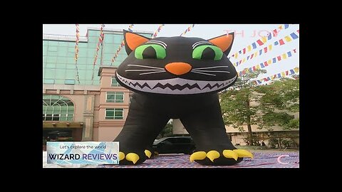 fast air shipping40ft giant Halloween Yard Decoration Black Cat Outdoor Animated Halloween Review