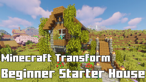 Minecraft Beginner Starter House - Easy First Build