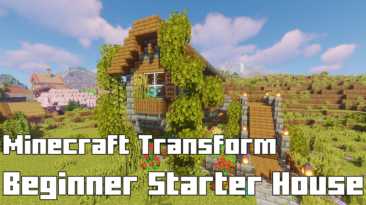 Minecraft Beginner Starter House - Easy First Build