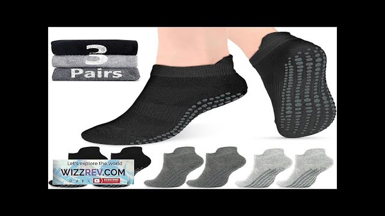 AURUZA Grip Socks for Women Men Pilates Grip Socks Non Slip Yoga Review