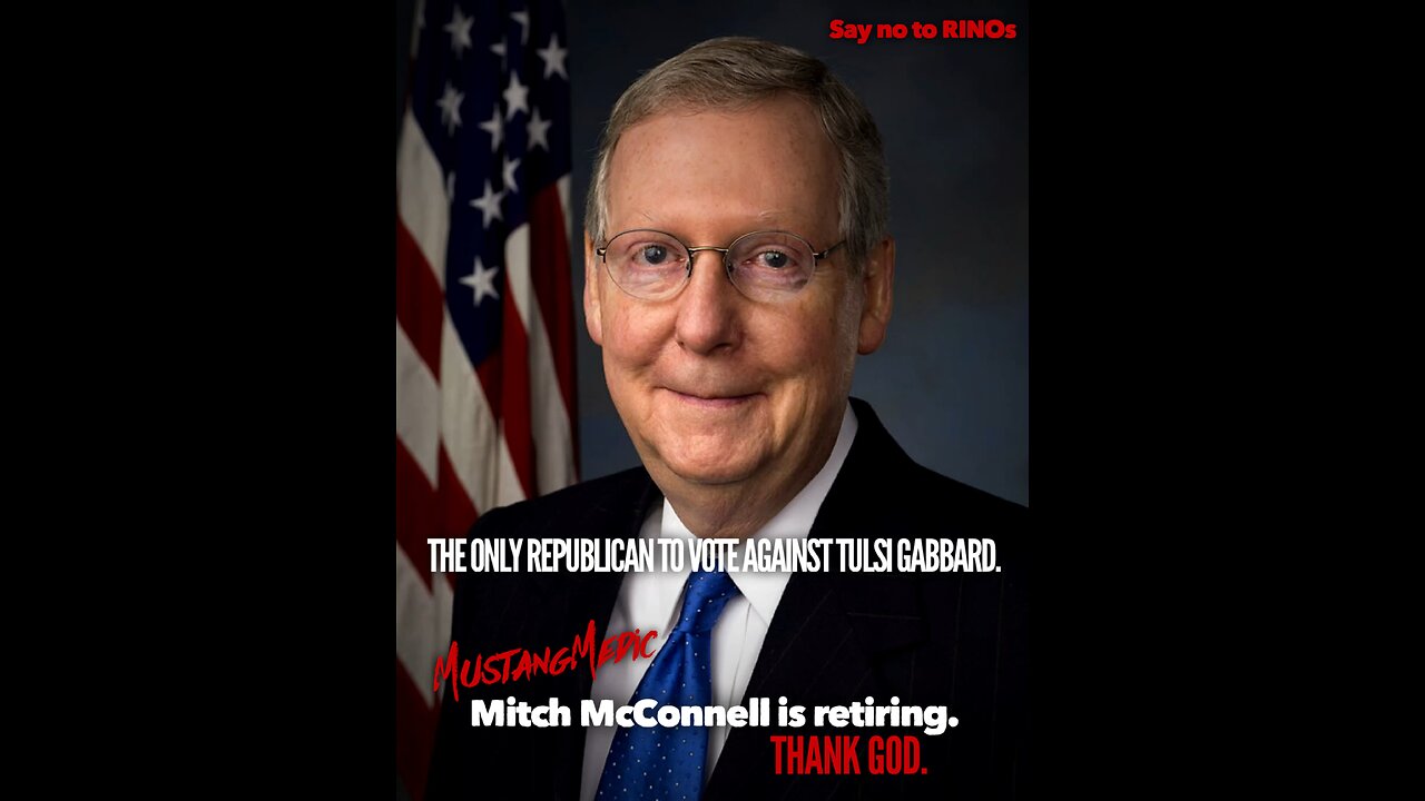 Mitch McConnell's firm "no" vote on Tulsi Gabbard.