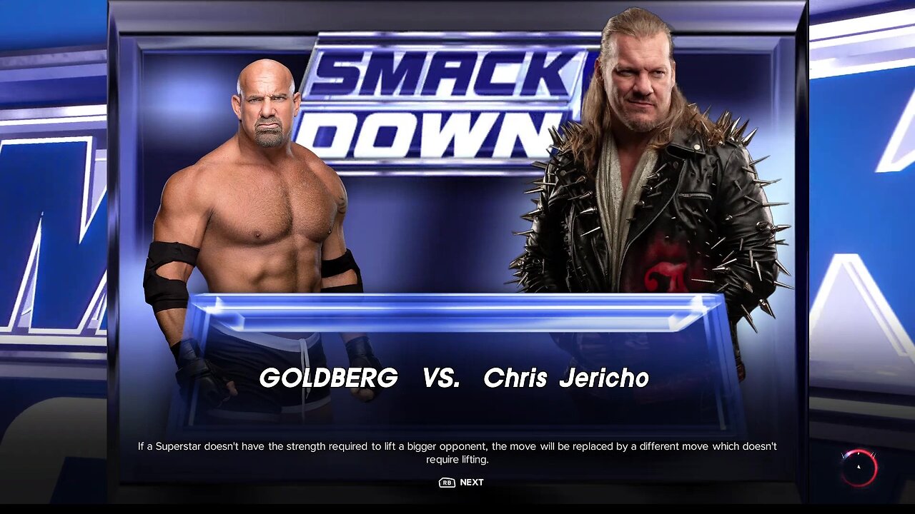 WWE 2k23 Goldberg vs Chris Jericho