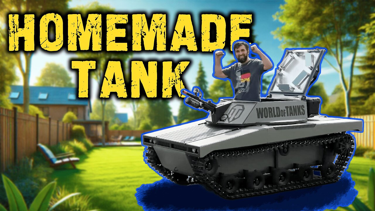 He built a homemade TANK... and it's fully functional!