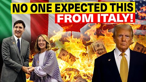 Even EU Shocked By Italy To Replace US With Canada! Trump Didn't Expect This!