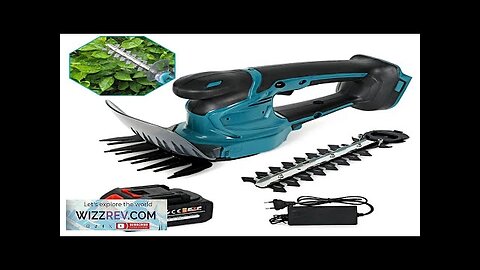 21V Electric Hedge Trimmer 2 IN 1Cordless Rechargeable Household Garden Grass Shrub Review