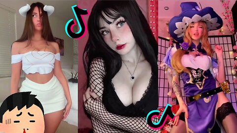 Hottest Cosplay Cute TikTok Girls Dancing and being Silly