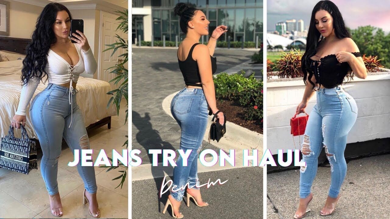 JEANS TRY ON HAUL |NEW JEANS ATTENTION FOR CURVY PETITE GIRLS 😍