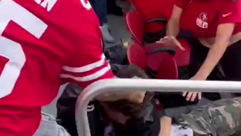 Fans brawl & fight at San Francisco 49ers game. Things that never happen in Philadelphia.