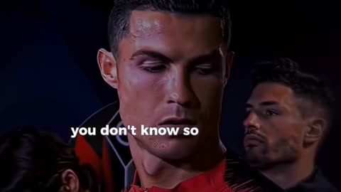 Cristiano Ronaldo golden words .