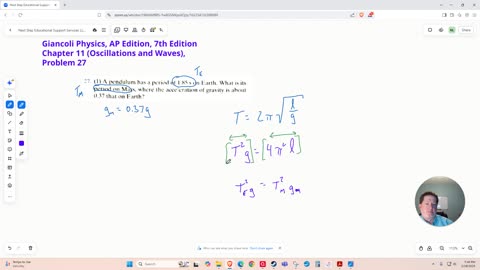 Calculating the Period of a Pendulum on Mars