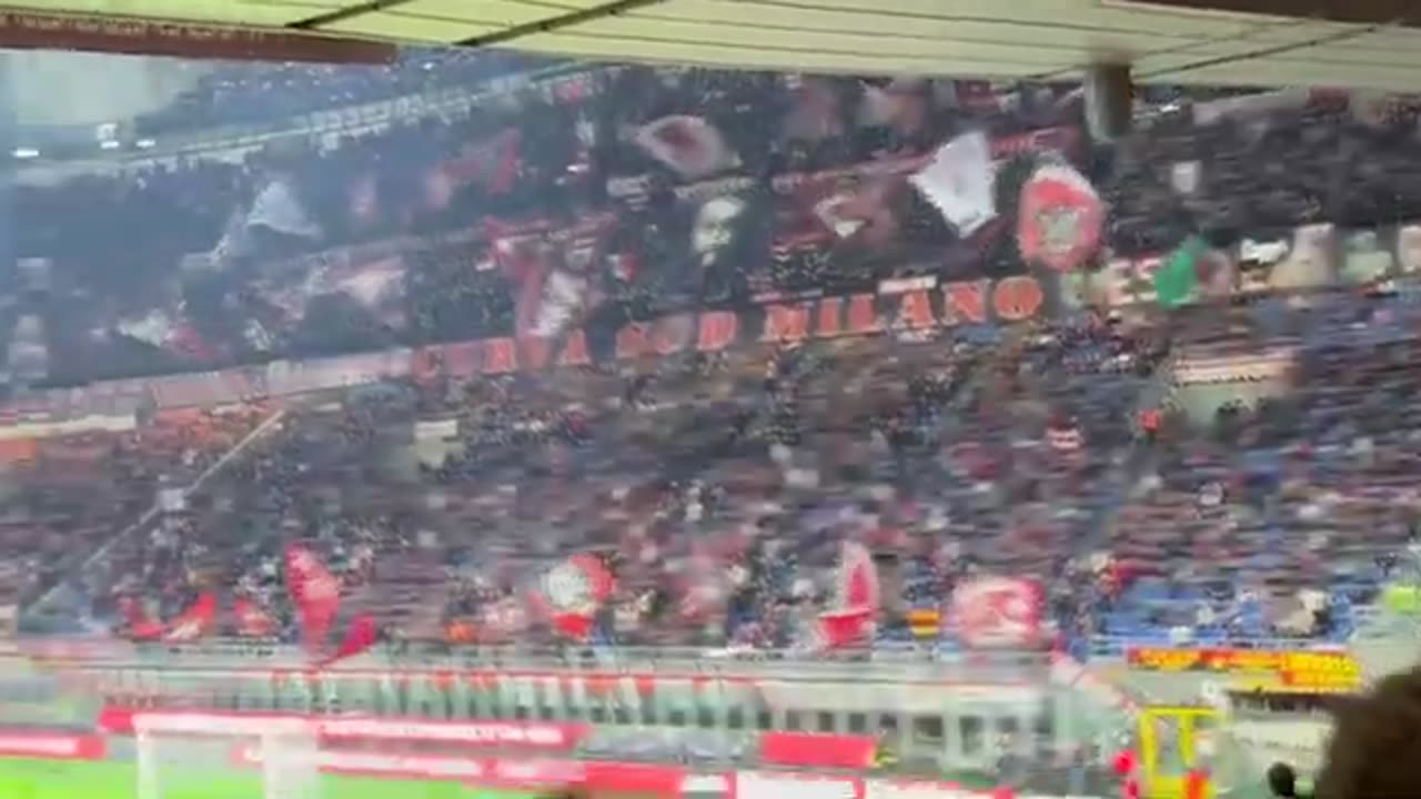 Inter vs AC Milan (Curva SUD Milano ready for another great show in the UEFA Champions League)