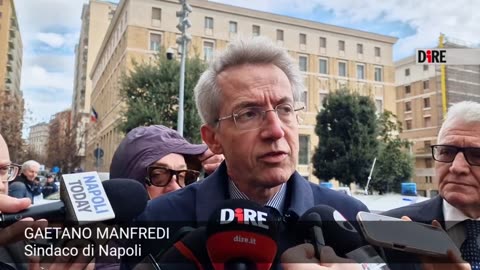 Napoli - MANFREDI: IN PRIMA LINEA SU PIAZZA GARIBALDI, MIGLIORATA MOLTO (20.01.25)