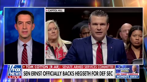 Sen. Tom Cotton supports Pete Hegseth, agrees he is the right choice for SECDEF