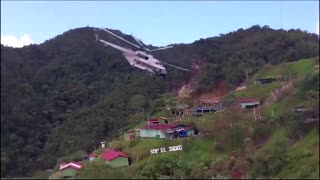 Helicopter makes emergency landing in Peru